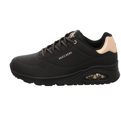 Skechers Damen Slipper Uno-Shimmer Away in schwarz