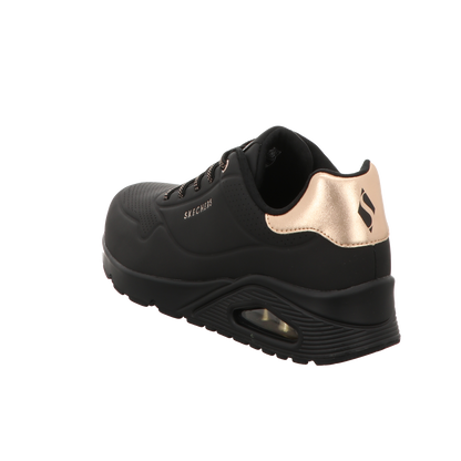 Skechers Damen Slipper Uno-Shimmer Away in schwarz
