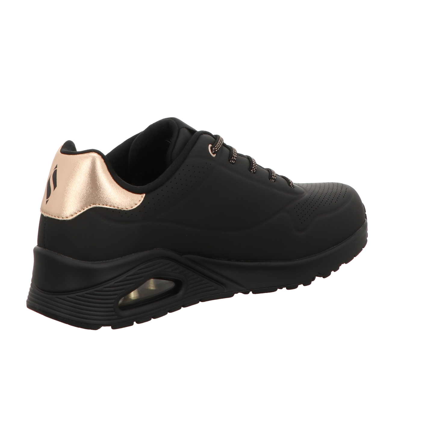 Skechers Damen Slipper Uno-Shimmer Away in schwarz