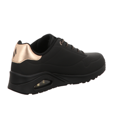 Skechers Damen Slipper Uno-Shimmer Away in schwarz