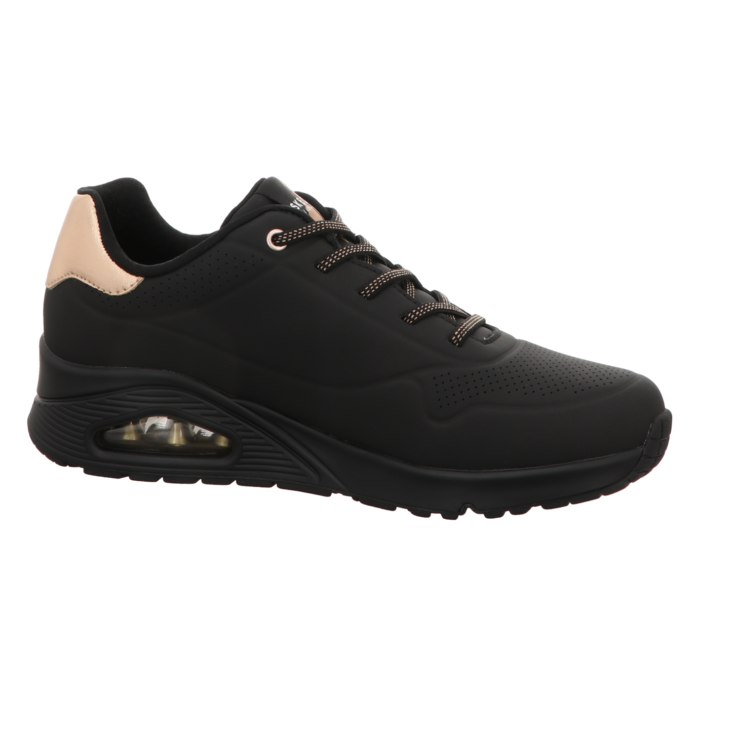 Skechers Damen Slipper Uno-Shimmer Away in schwarz