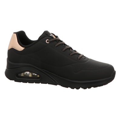 Skechers Damen Slipper Uno-Shimmer Away in schwarz