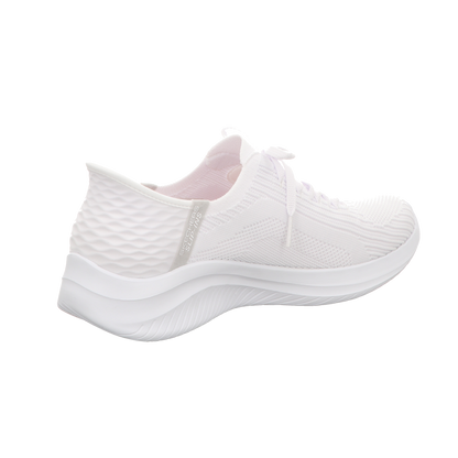 Skechers Damen Slipper Slip Ins Ultra Flex 3:0 in weiss