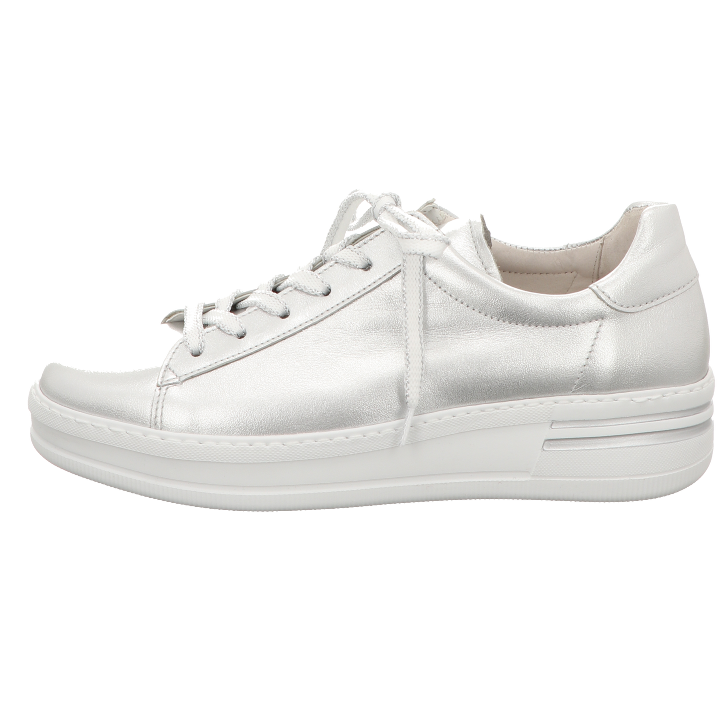 Gabor Damen Schnürschuh Florenz in silber