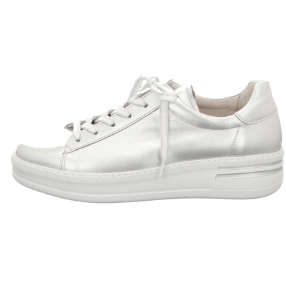 Gabor Damen Schnürschuh Florenz in silber