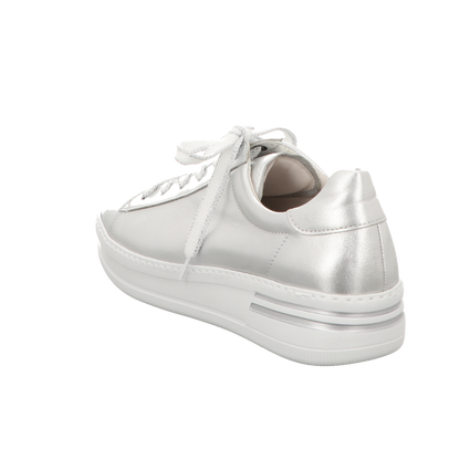 Gabor Damen Schnürschuh Florenz in silber