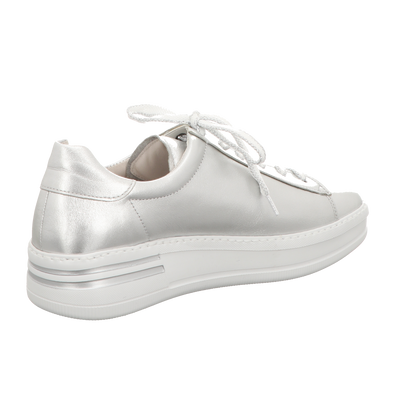 Gabor Damen Schnürschuh Florenz in silber