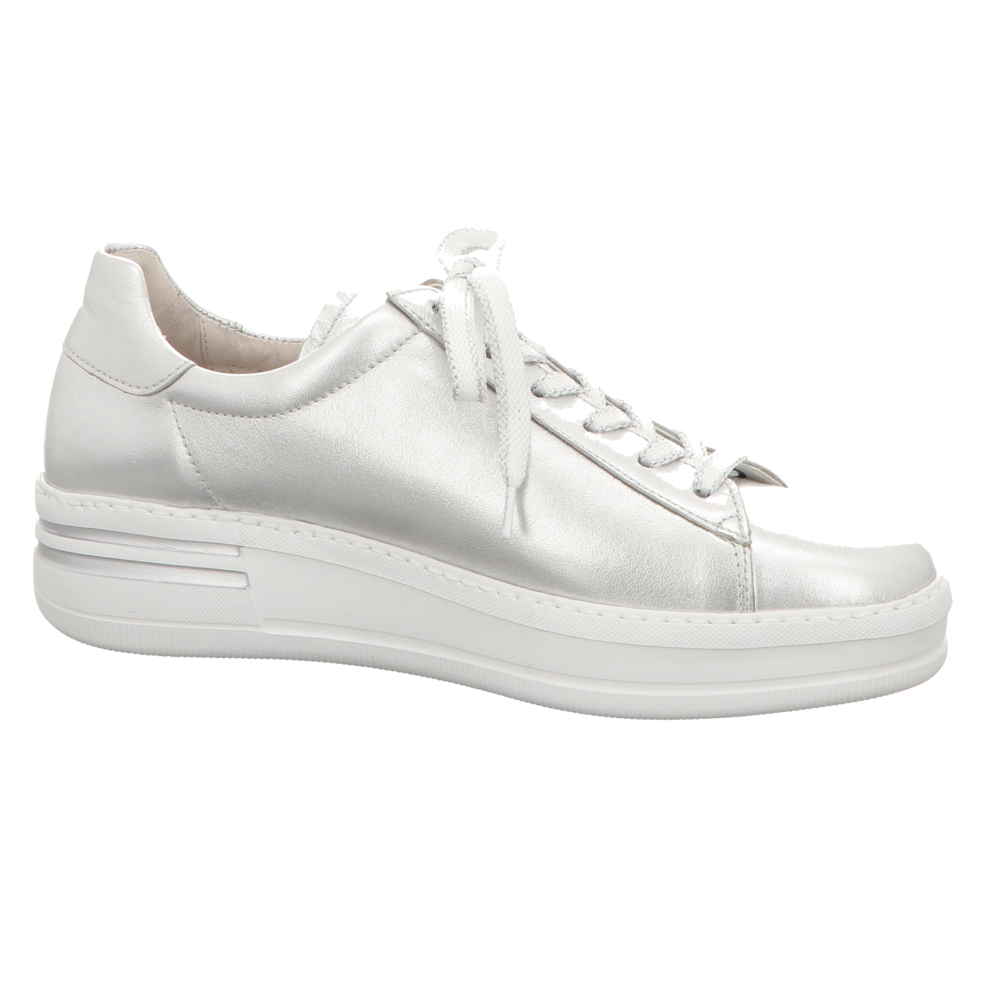 Gabor Damen Schnürschuh Florenz in silber