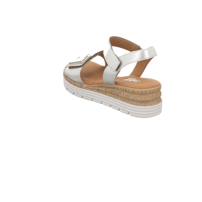 Gabor Damen Sandalette Genua in silber