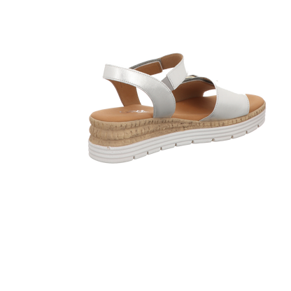 Gabor Damen Sandalette Genua in silber