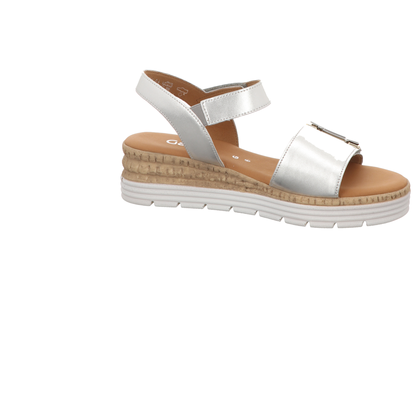 Gabor Damen Sandalette Genua in silber