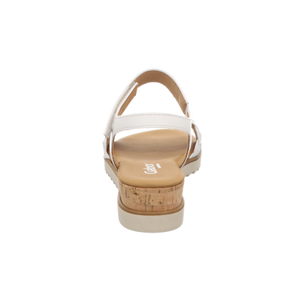 Gabor Damen Sandalette Genua in weiss