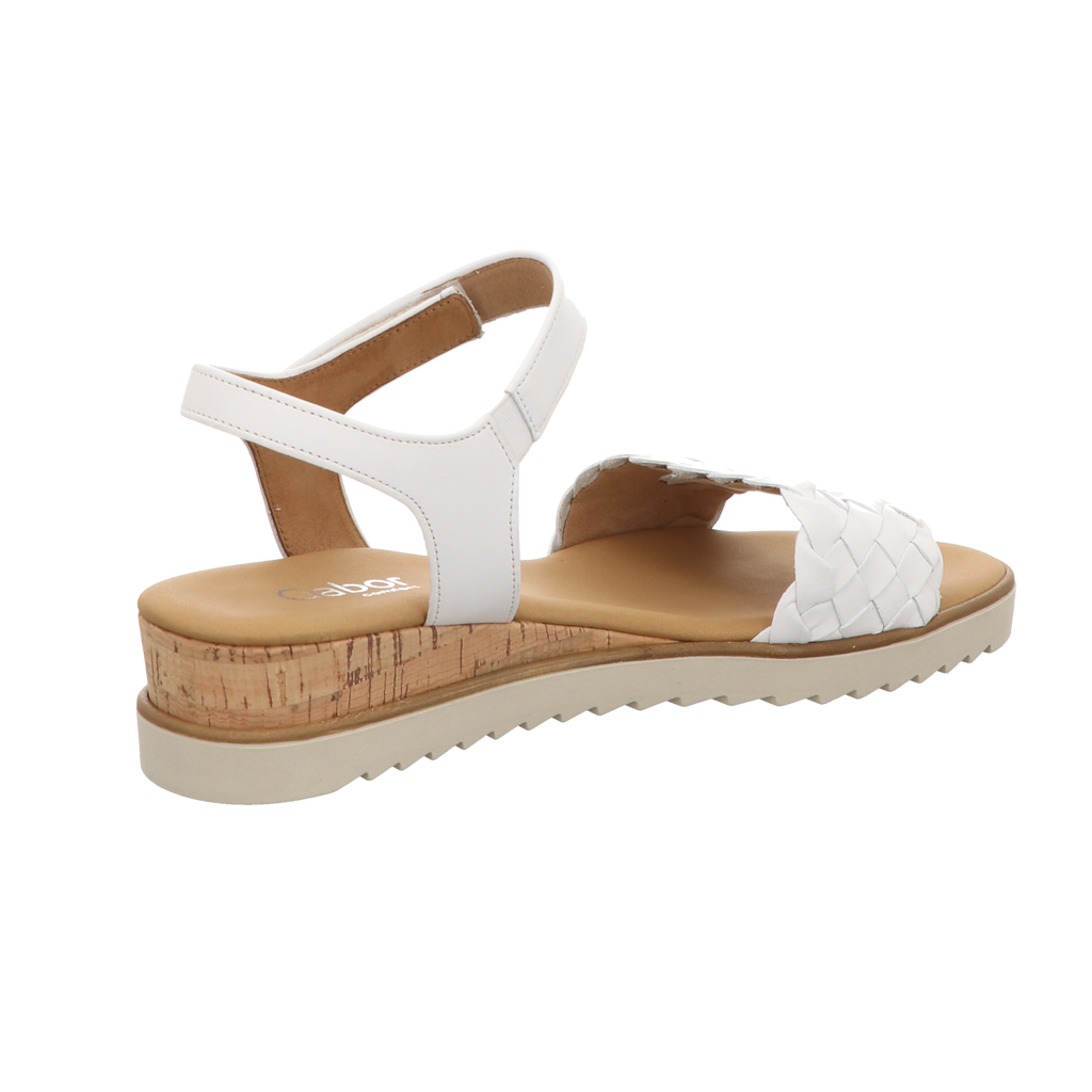 Gabor Damen Sandalette Genua in weiss