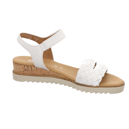 Gabor Damen Sandalette Genua in weiss