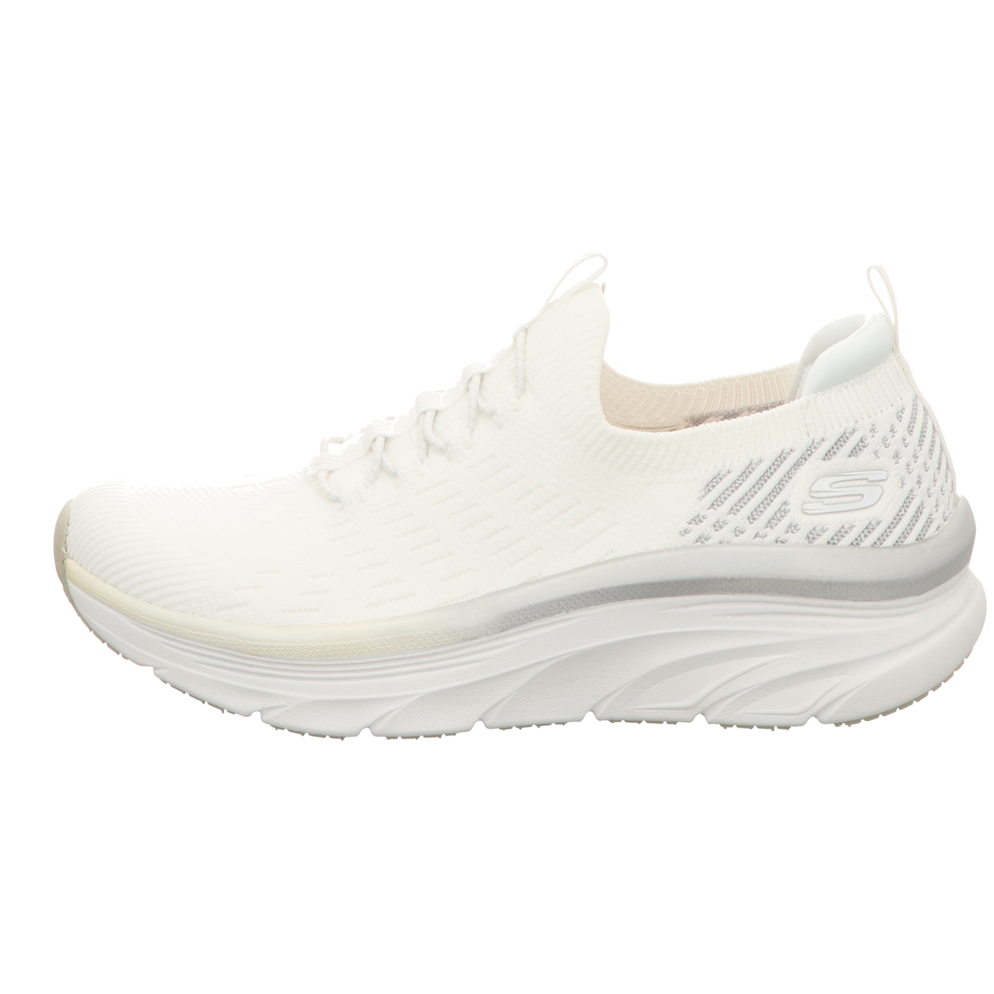 Skechers Damen Slipper D  Lux Walker Let It Glow in weiss