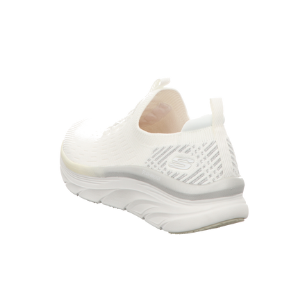 Skechers Damen Slipper D  Lux Walker Let It Glow in weiss