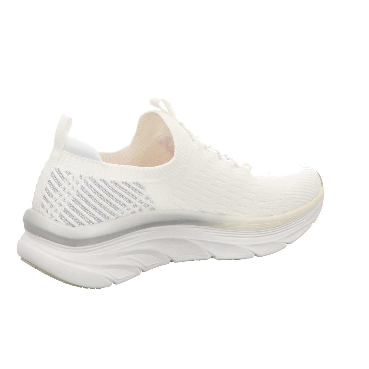 Skechers Damen Slipper D  Lux Walker Let It Glow in weiss