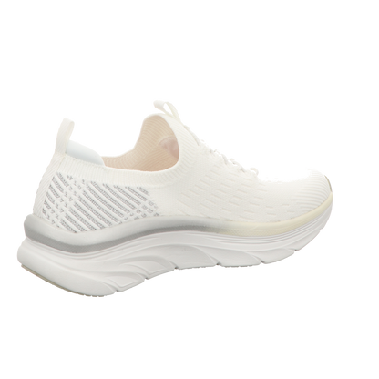 Skechers Damen Slipper D  Lux Walker Let It Glow in weiss