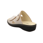 Longo Damen Pantolette bequem  in weiss