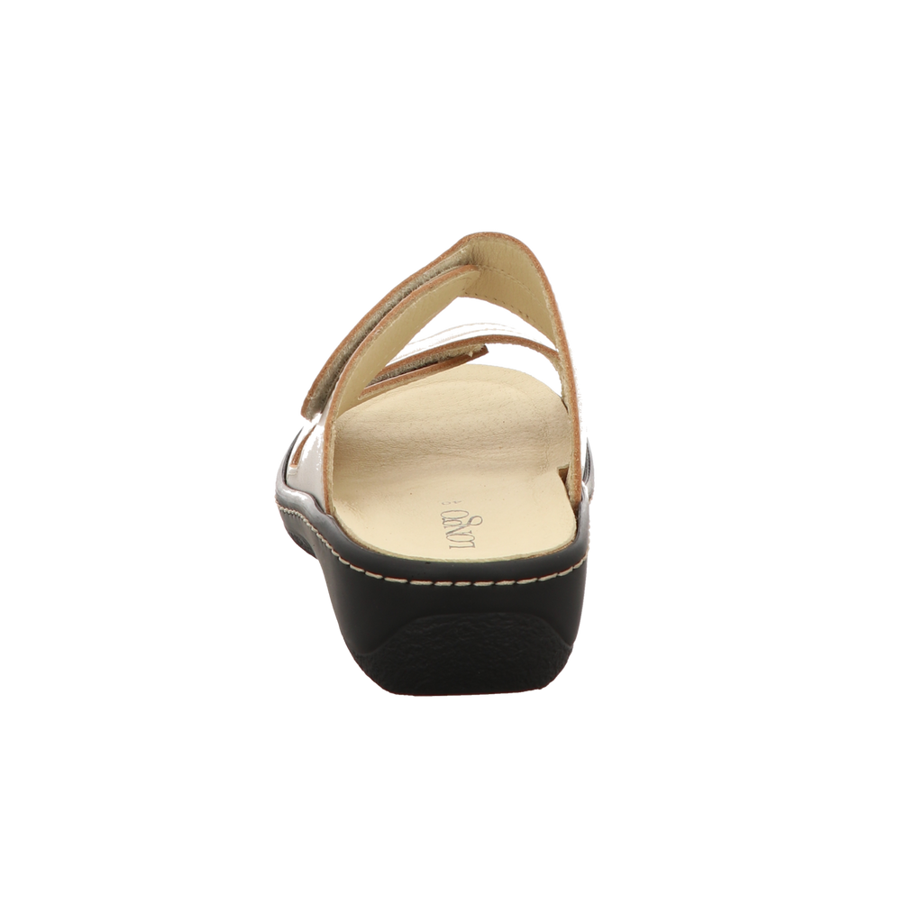 Longo Damen Pantolette bequem  in weiss