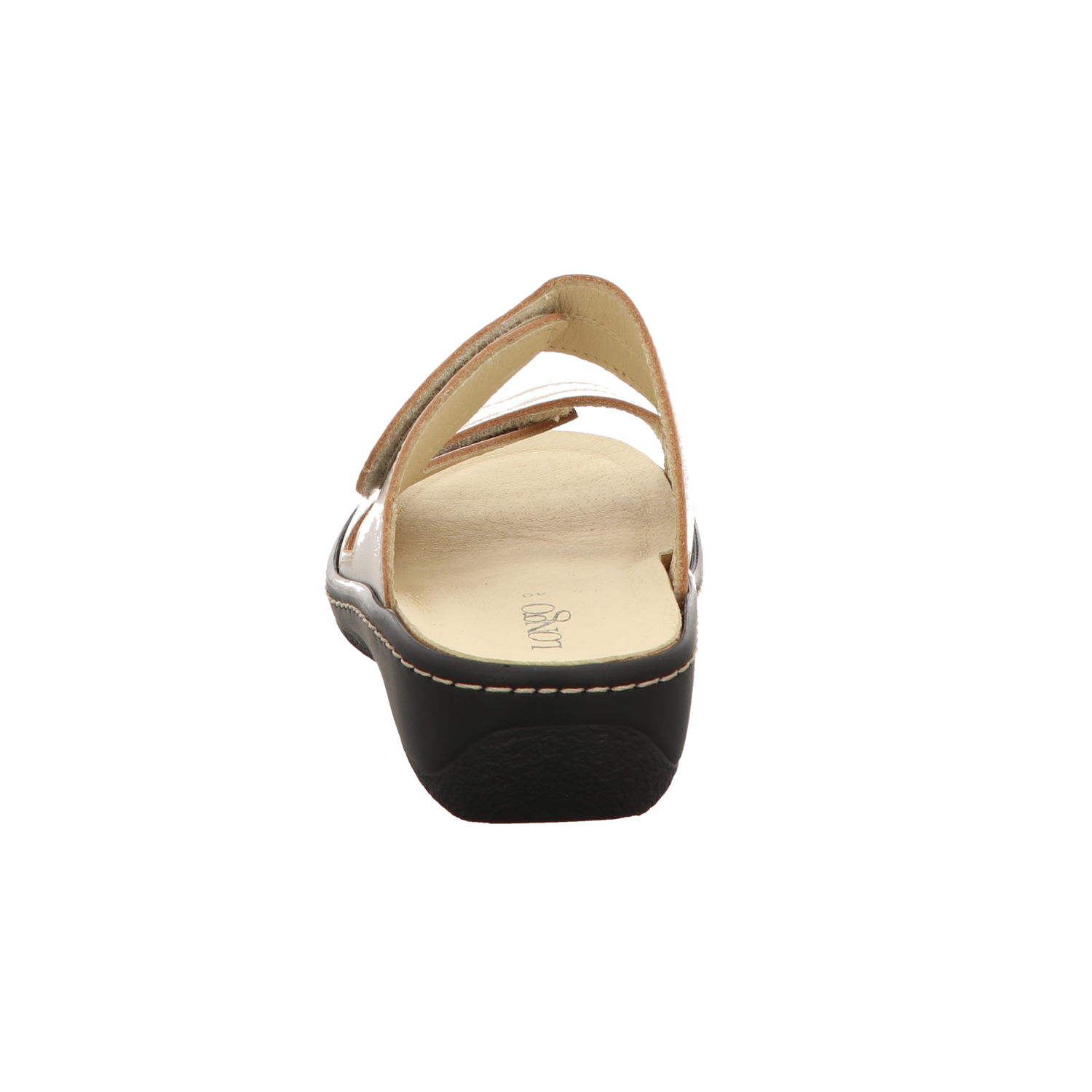 Longo Damen Pantolette bequem  in weiss