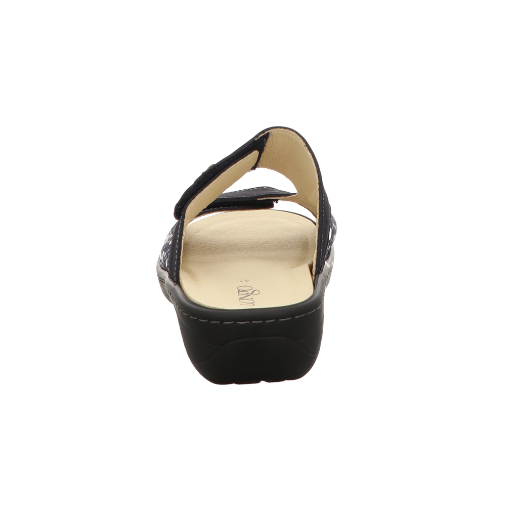Longo Damen Pantolette bequem  in blau