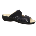 Longo Damen Pantolette bequem  in blau