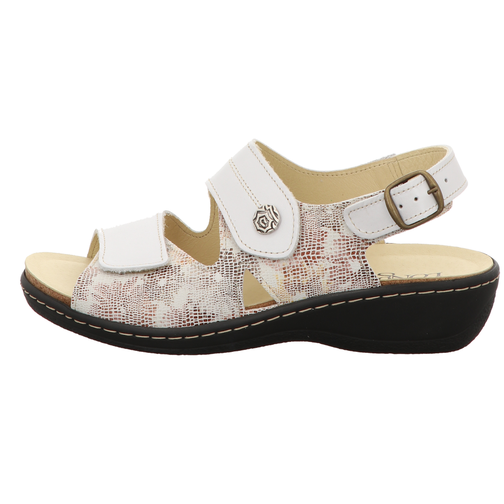 Longo Damen Sandale bequem  in beige