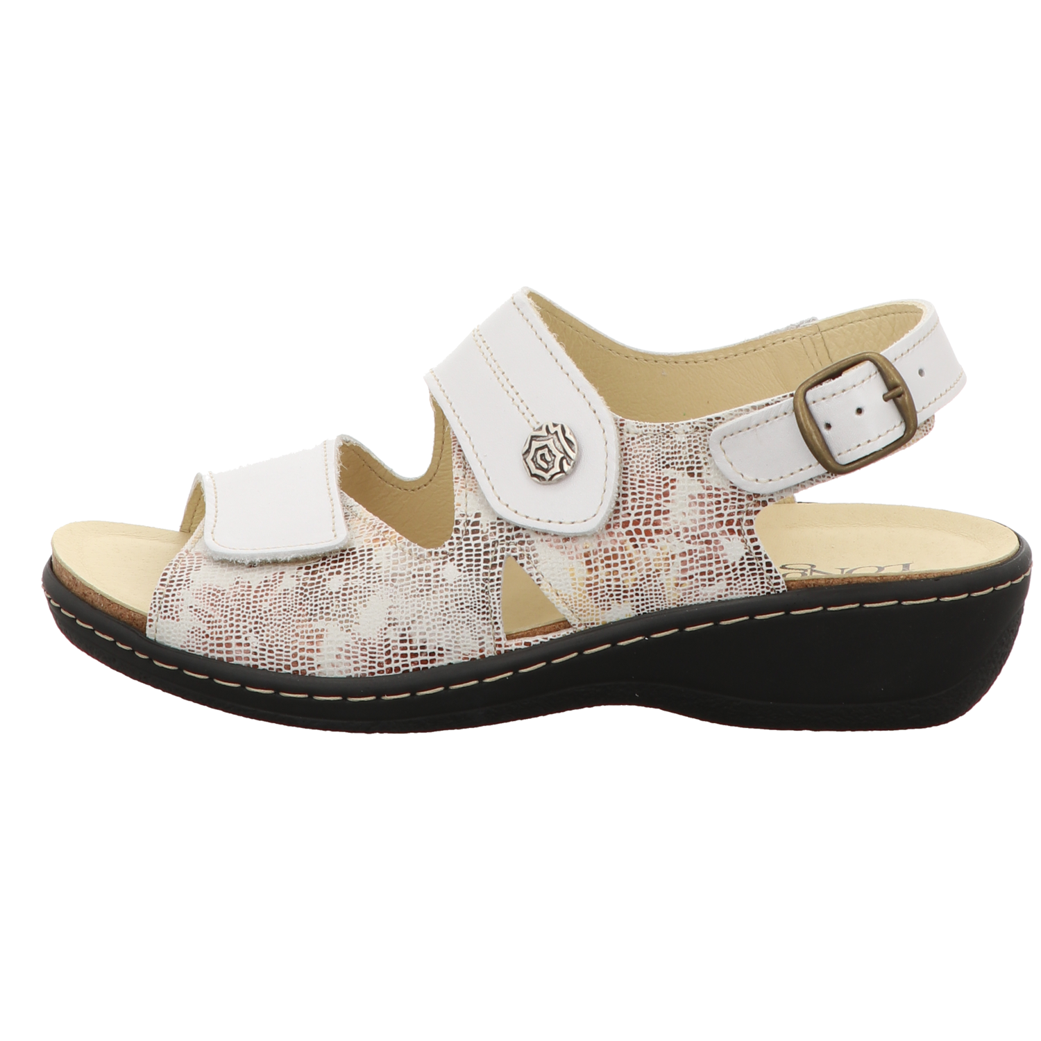 Longo Damen Sandale bequem  in beige