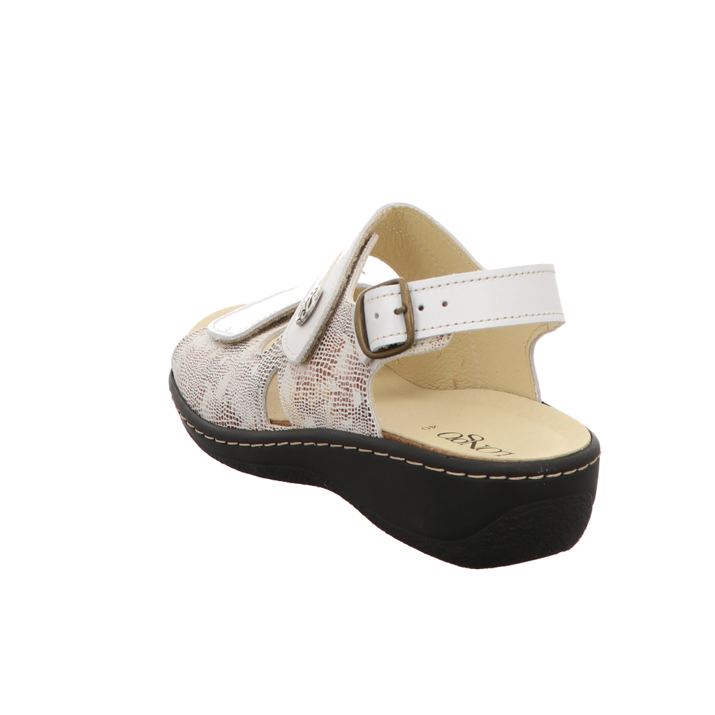 Longo Damen Sandale bequem  in beige