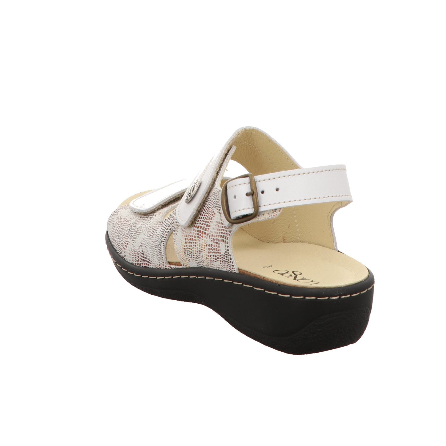 Longo Damen Sandale bequem  in beige