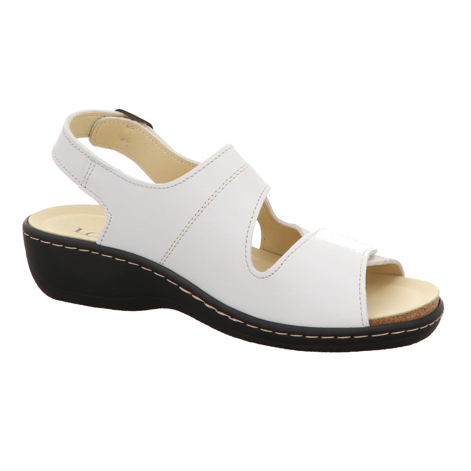 Longo Damen Sandale bequem  in beige