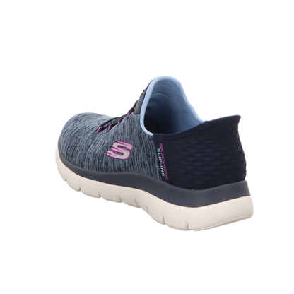 Skechers Damen Slipper Slip In- Dazzling Haze in blau