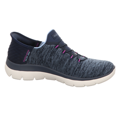 Skechers Damen Slipper Slip In- Dazzling Haze in blau