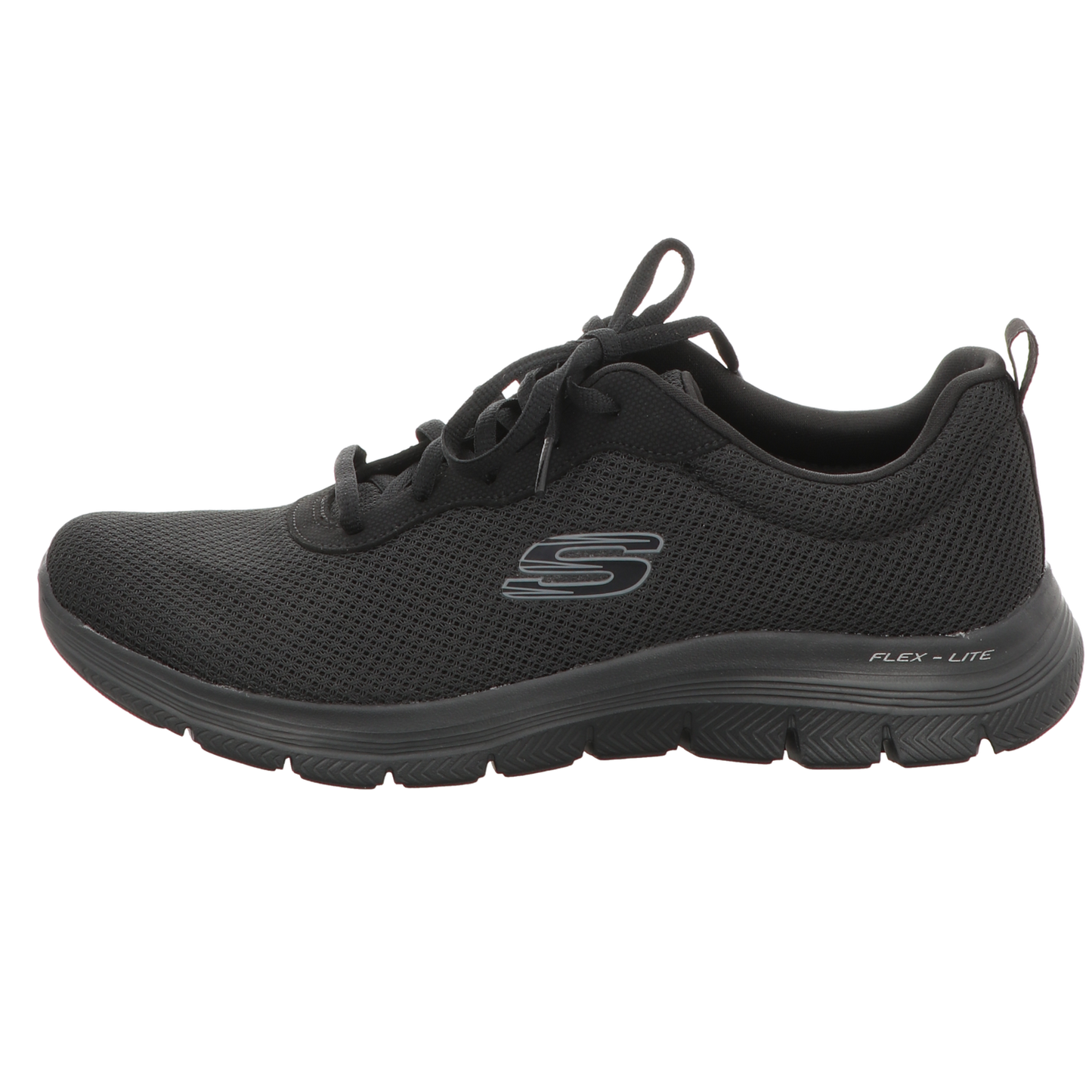 Skechers Damen Schnürschuh Flex Appeal 4:0 Brillant View in schwarz