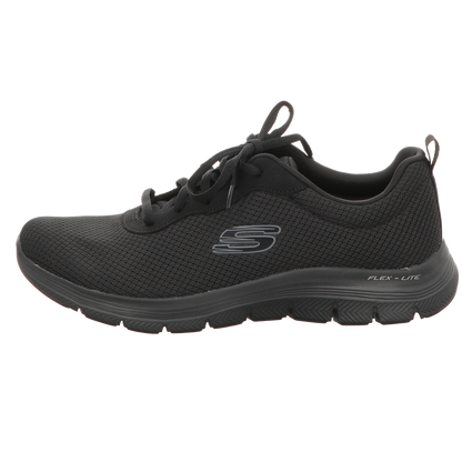 Skechers Damen Schnürschuh Flex Appeal 4:0 Brillant View in schwarz
