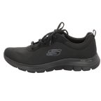 Skechers Damen Schnürschuh Flex Appeal 4:0 Brillant View in schwarz