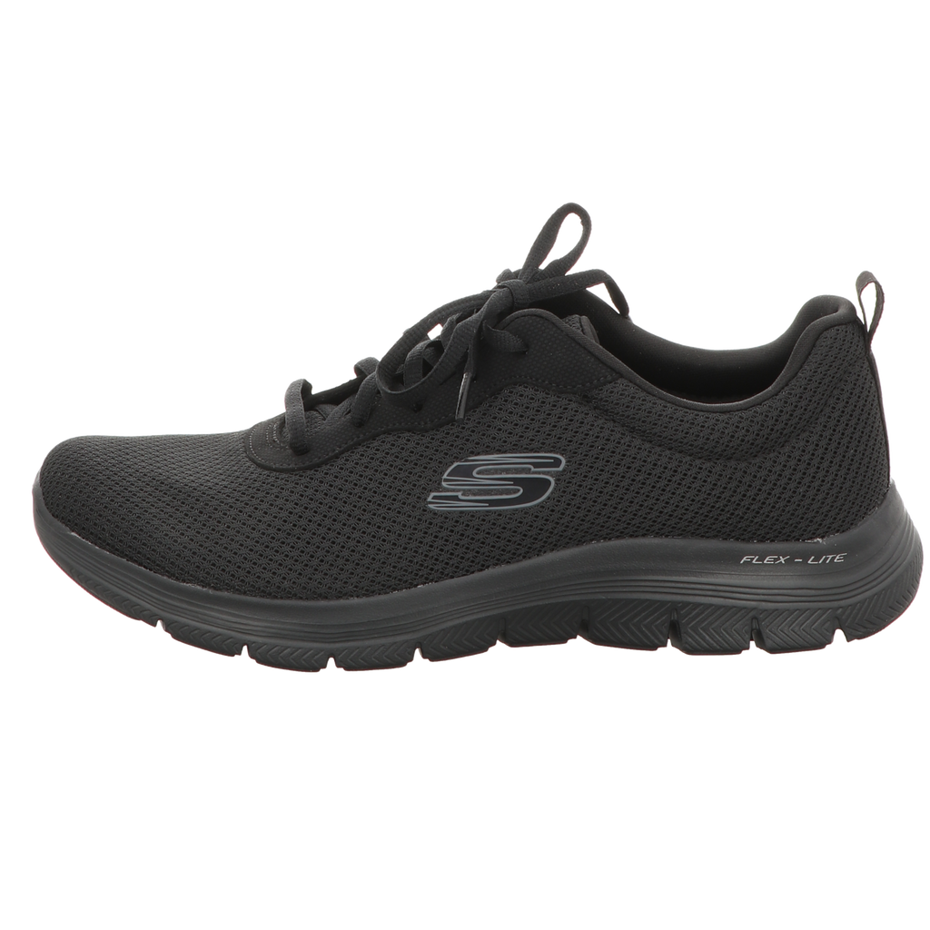 Skechers Damen Schnürschuh Flex Appeal 4:0 Brillant View in schwarz