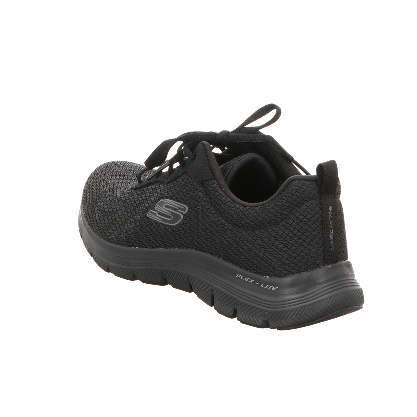 Skechers Damen Schnürschuh Flex Appeal 4:0 Brillant View in schwarz