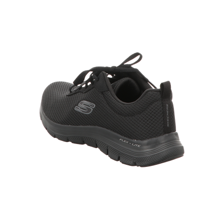 Skechers Damen Schnürschuh Flex Appeal 4:0 Brillant View in schwarz