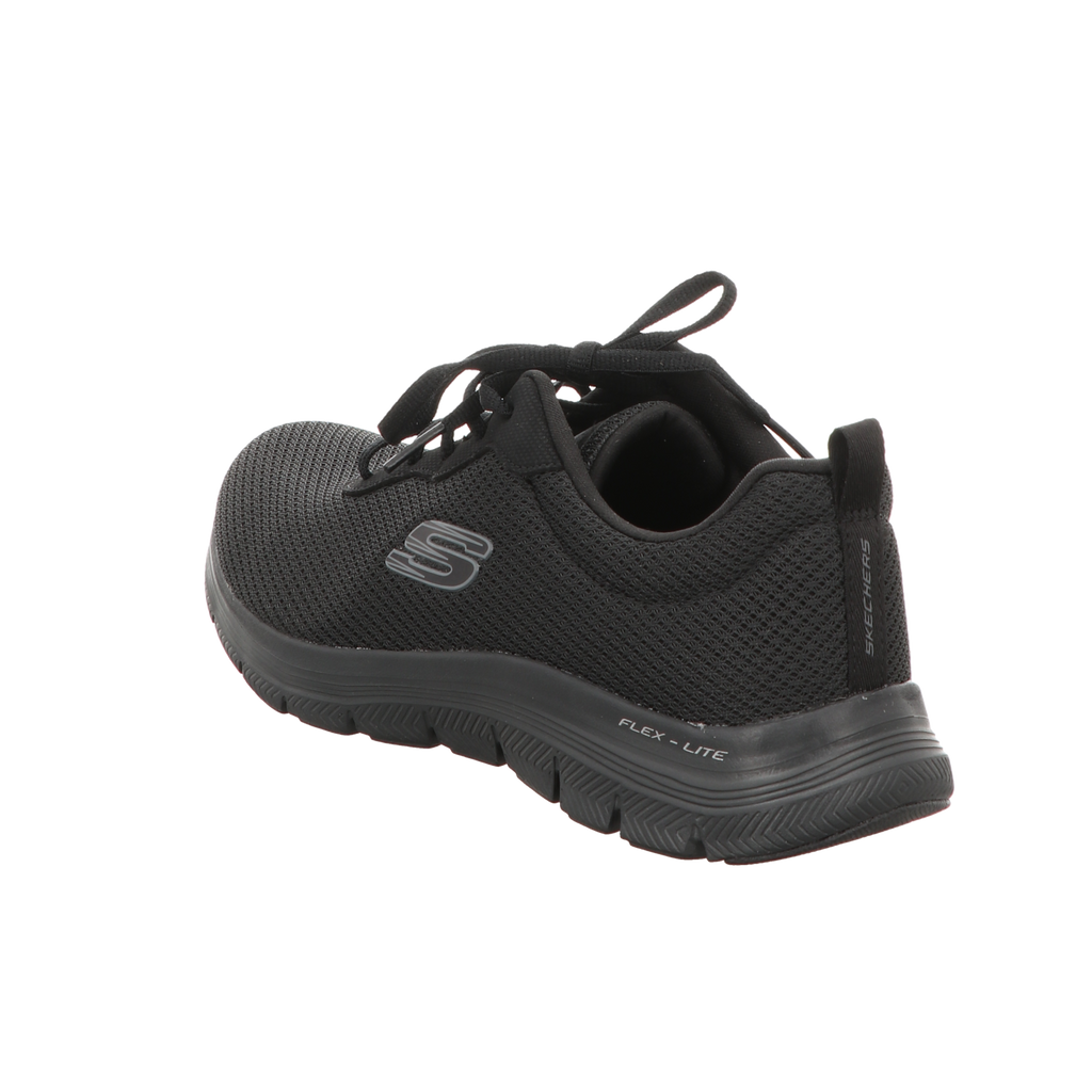 Skechers Damen Schnürschuh Flex Appeal 4:0 Brillant View in schwarz