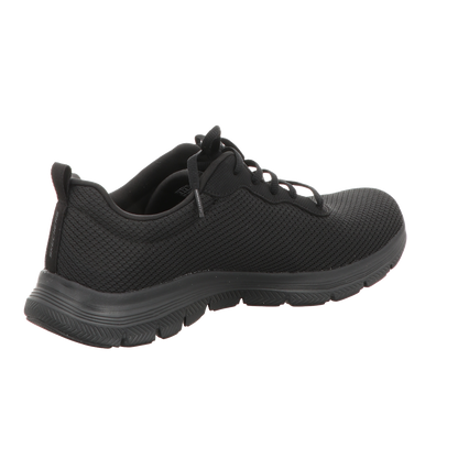 Skechers Damen Schnürschuh Flex Appeal 4:0 Brillant View in schwarz