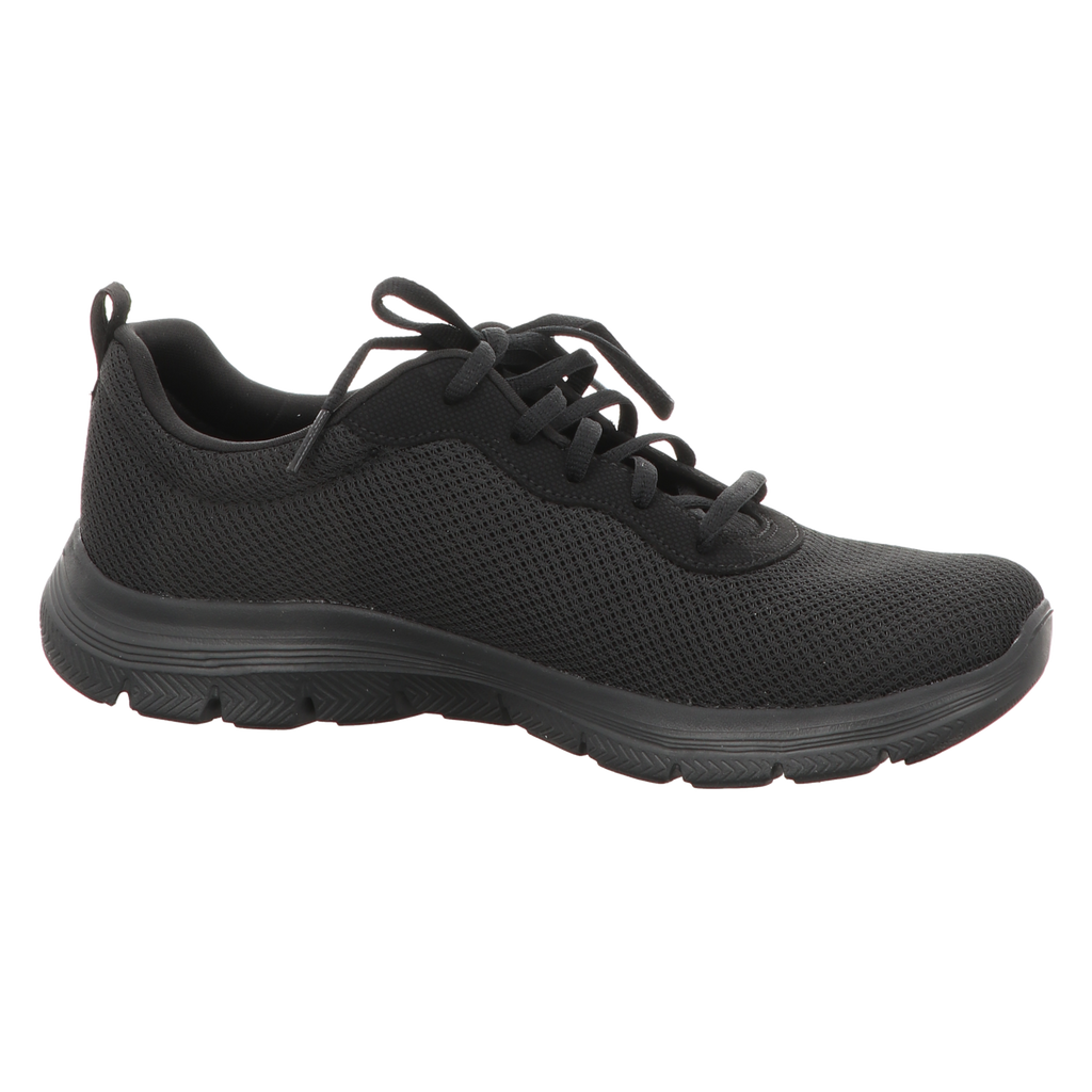 Skechers Damen Schnürschuh Flex Appeal 4:0 Brillant View in schwarz