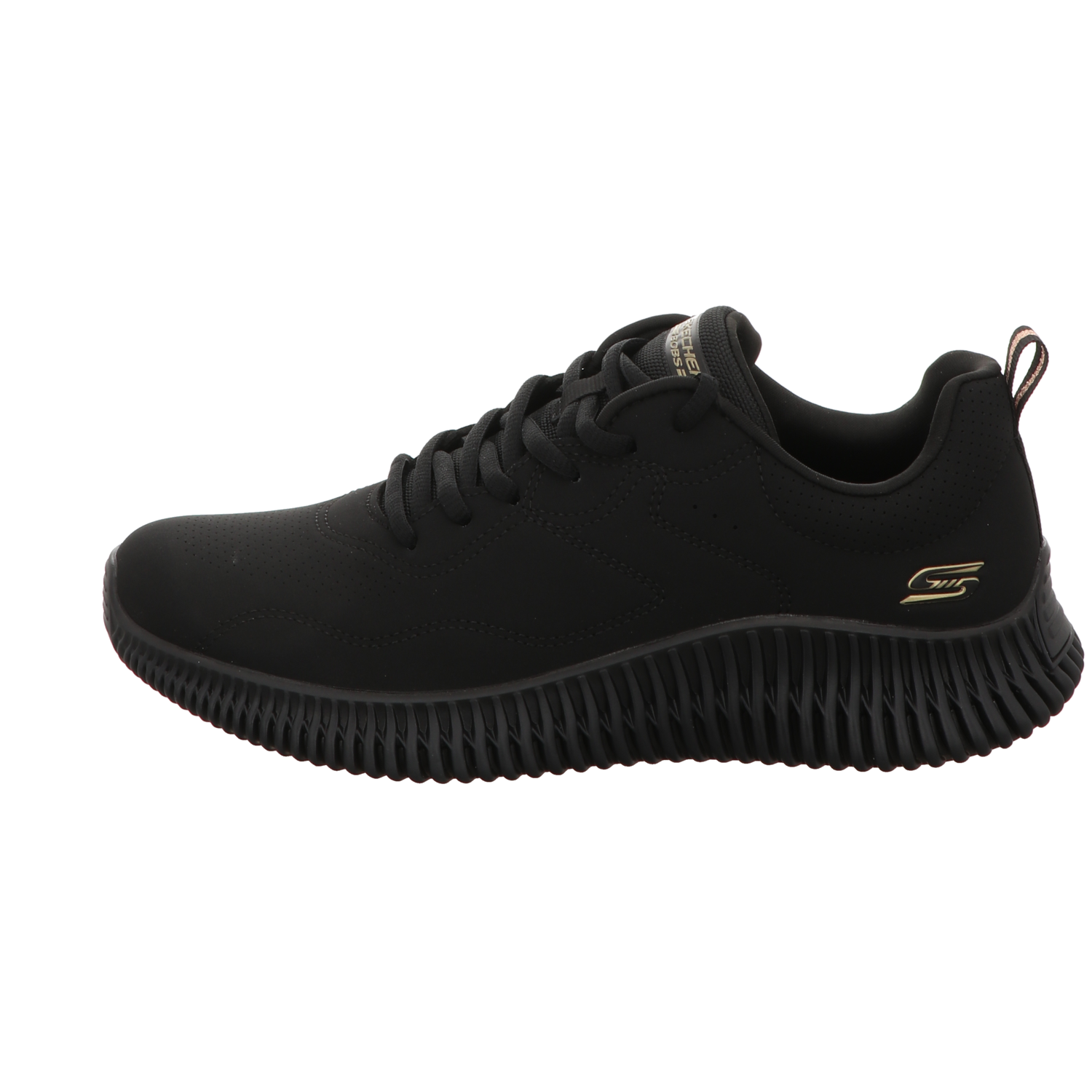 Skechers Damen Schnürschuh Bobs Geo How Marvelous in schwarz