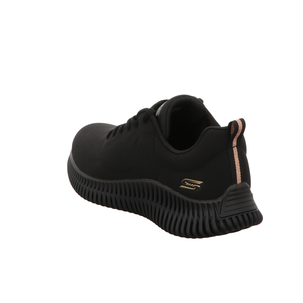 Skechers Damen Schnürschuh Bobs Geo How Marvelous in schwarz