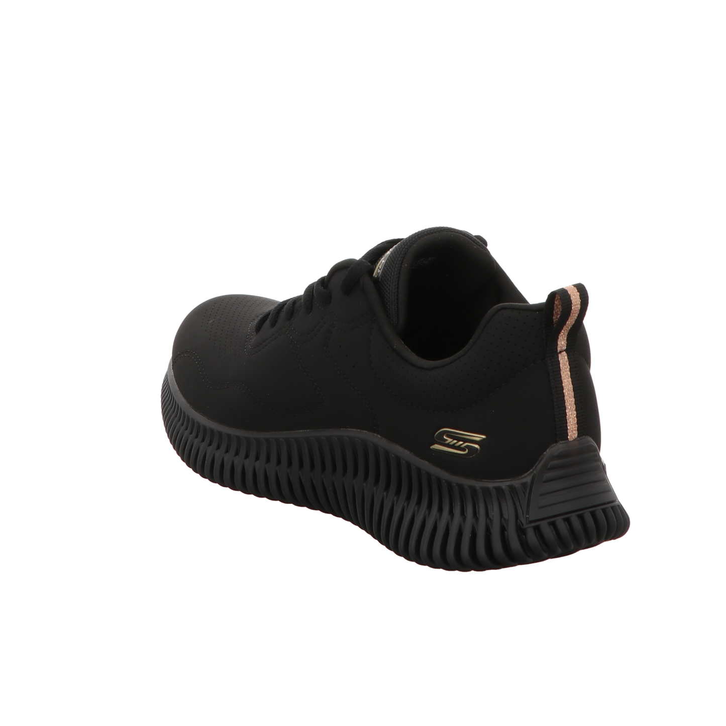 Skechers Damen Schnürschuh Bobs Geo How Marvelous in schwarz