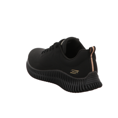 Skechers Damen Schnürschuh Bobs Geo How Marvelous in schwarz