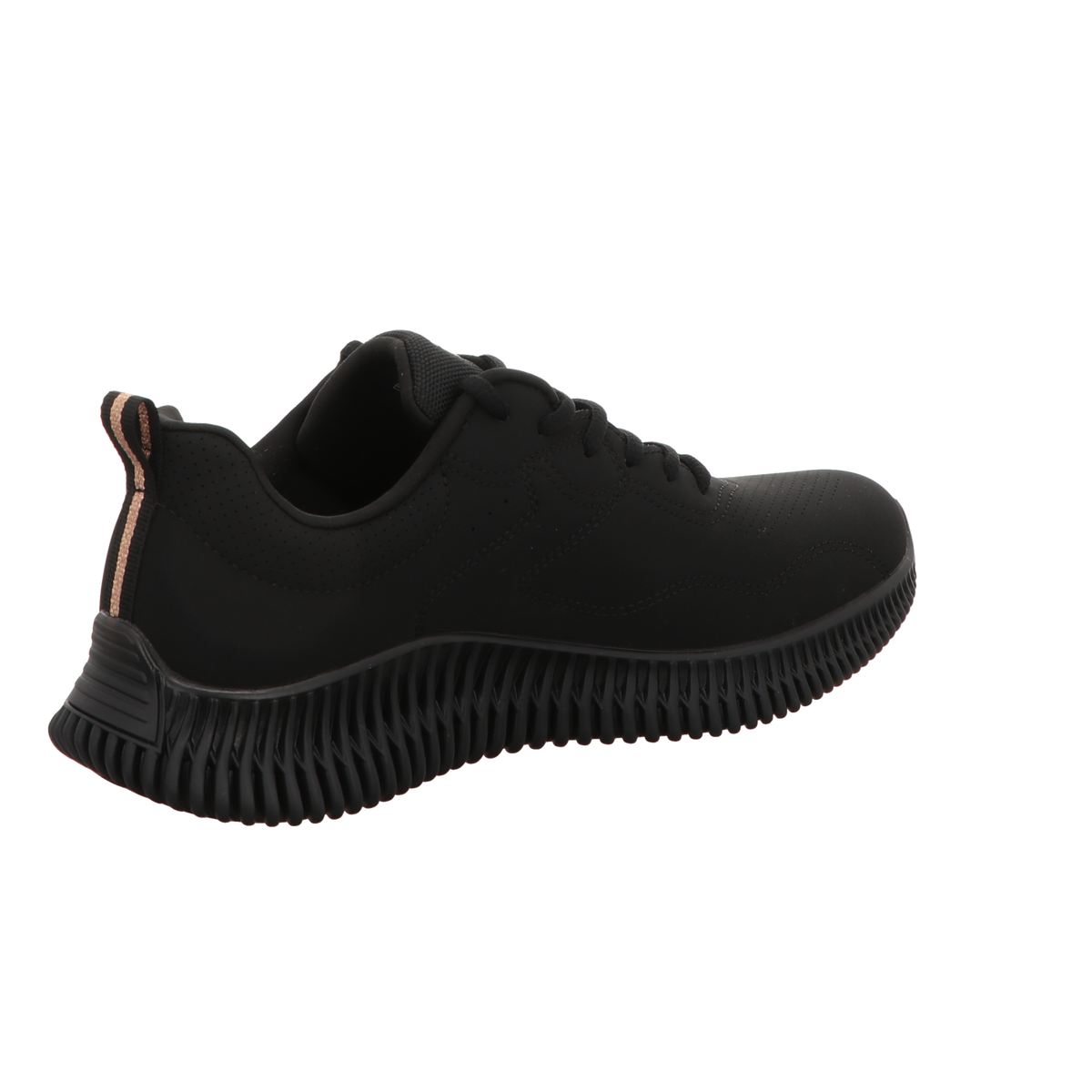 Skechers Damen Schnürschuh Bobs Geo How Marvelous in schwarz