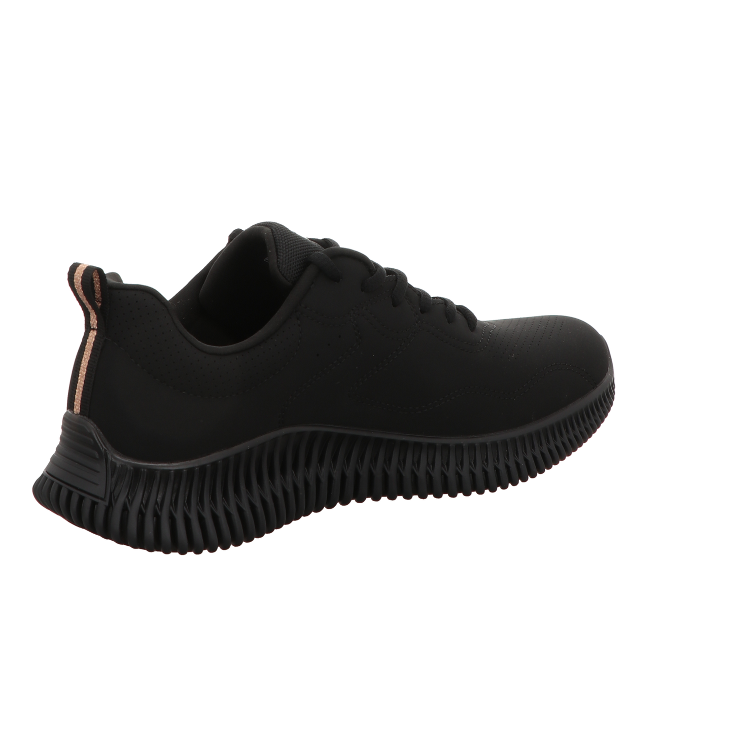 Skechers Damen Schnürschuh Bobs Geo How Marvelous in schwarz