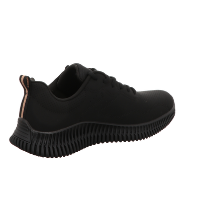 Skechers Damen Schnürschuh Bobs Geo How Marvelous in schwarz